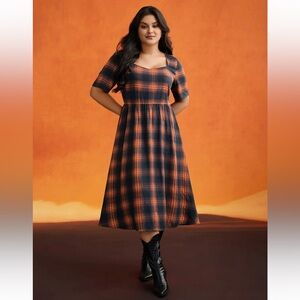 NWT Bloom chic holiday plaid dress